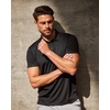 image:imageDri Fit Polo Shirts for Men Moisture Wicking Quick Dry Golf Polo S4XLBlackNavyOlive Green  Nologo