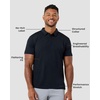 image:imageDri Fit Polo Shirts for Men Moisture Wicking Quick Dry Golf Polo S4XLBlackNavyOlive Green  Nologo