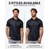 image:imageDri Fit Polo Shirts for Men Moisture Wicking Quick Dry Golf Polo S4XLBlackNavyOlive Green  Nologo