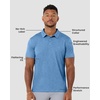 image:imageDri Fit Polo Shirts for Men Moisture Wicking Quick Dry Golf Polo S4XLBlue  Nologo
