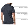 image:imageDri Fit Polo Shirts for Men Moisture Wicking Quick Dry Golf Polo S4XLCharcoalGreyMaroon  Nologo