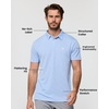 image:imageDri Fit Polo Shirts for Men Moisture Wicking Quick Dry Golf Polo S4XLColumbia Blue  Logo