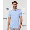 image:imageDri Fit Polo Shirts for Men Moisture Wicking Quick Dry Golf Polo S4XLColumbia BlueColumbia Blue CubesNavy  Nologo