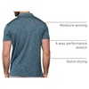 image:imageDri Fit Polo Shirts for Men Moisture Wicking Quick Dry Golf Polo S4XLIndigo  Logo