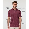 image:imageDri Fit Polo Shirts for Men Moisture Wicking Quick Dry Golf Polo S4XLMaroon  Logo