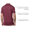 image:imageDri Fit Polo Shirts for Men Moisture Wicking Quick Dry Golf Polo S4XLMaroon  Logo