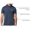image:imageDri Fit Polo Shirts for Men Moisture Wicking Quick Dry Golf Polo S4XLNavy  Logo