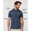 image:imageDri Fit Polo Shirts for Men Moisture Wicking Quick Dry Golf Polo S4XLNavy  Logo