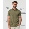 image:imageDri Fit Polo Shirts for Men Moisture Wicking Quick Dry Golf Polo S4XLOlive Green  Nologo