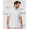 image:imageDri Fit Polo Shirts for Men Moisture Wicking Quick Dry Golf Polo S4XLWhite  Nologo