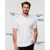 image:imageDri Fit Polo Shirts for Men Moisture Wicking Quick Dry Golf Polo S4XLWhite Dashes  Nologo