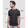 image:imageHenley Shirts for Men Short Sleeve Casual Fitted 3 Button Crew S4XLCharcoal  Nologo