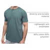 image:imageHenley Shirts for Men Short Sleeve Casual Fitted 3 Button Crew S4XLIndigo  Nologo