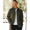 image:imageINTO THE AM Shirt Jackets for Men Casual Twill Shacket Button Up Fall S4XLMidnight Olive