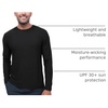 image:imageLong Sleeve Workout Shirts for Men Dri Fit Quick Dry Gym Tees S4XLBlack  Nologo