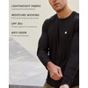 image:imageLong Sleeve Workout Shirts for Men Dri Fit Quick Dry Gym Tees S4XLCharcoal  Logo
