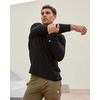 image:imageLong Sleeve Workout Shirts for Men Dri Fit Quick Dry Gym Tees S4XLMaroon  Logo