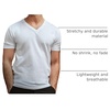 image:imageMens VNeck TShirt Fitted Short Sleeve Soft Cotton Vneck Tees S2XLBlackBlackBlack