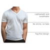 image:imageMens VNeck TShirt Fitted Short Sleeve Soft Cotton Vneck Tees S2XLBlackCharcoalGreyIndigoOlive GreenWhite