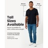 image:imageMens VNeck TShirt Fitted Short Sleeve Soft Cotton Vneck Tees S2XLBlackCharcoalWhite