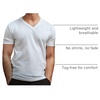 image:imageMens VNeck TShirt Fitted Short Sleeve Soft Cotton Vneck Tees S2XLGrey