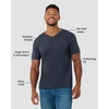 image:imageMens VNeck TShirt Fitted Short Sleeve Soft Cotton Vneck Tees S2XLNavy