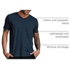 image:imageMens VNeck TShirt Fitted Short Sleeve Soft Cotton Vneck Tees S2XLNavy