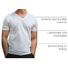 image:imageMens VNeck TShirt Fitted Short Sleeve Soft Cotton Vneck Tees S2XLWhiteWhiteWhite