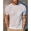 image:imagePocket T Shirts for Men Soft Cotton Crew Neck Fitted Casual Tees S4XLBlackGreyNavy  Nologo
