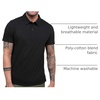 image:imagePolo Shirts for Men Soft Cotton Slim Fit Short Sleeve Collared S4XLBlack  Nologo