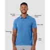 image:imagePolo Shirts for Men Soft Cotton Slim Fit Short Sleeve Collared S4XLBlue  Nologo