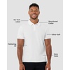 image:imagePolo Shirts for Men Soft Cotton Slim Fit Short Sleeve Collared S4XLWhite  Nologo