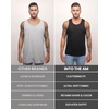 image:imageTank Tops for Men Soft Cotton Blend Sleeveless Muscle Tanks S2XLBlackCharcoalGreyIndigoOlive GreenWhite  Nologo
