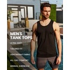 image:imageTank Tops for Men Soft Cotton Blend Sleeveless Muscle Tanks S2XLBlackGreyNavy  Nologo