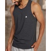 image:imageTank Tops for Men Soft Cotton Blend Sleeveless Muscle Tanks S2XLCharcoal  Logo