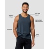 image:imageTank Tops for Men Soft Cotton Blend Sleeveless Muscle Tanks S2XLCharcoal  Nologo