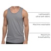 image:imageTank Tops for Men Soft Cotton Blend Sleeveless Muscle Tanks S2XLGrey  Nologo