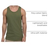 image:imageTank Tops for Men Soft Cotton Blend Sleeveless Muscle Tanks S2XLOlive Green  Nologo