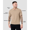 image:imageVista Sweater Polo for Men Short Sleeve Knit Polo Shirt Textured S4XLCream