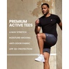 image:imageWorkout Shirts for Men Dry Fit Athletic Gym Tees Quick Dry S4XLBlackCharcoalGreyNavyWhite  Logo