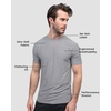 image:imageWorkout Shirts for Men Dry Fit Athletic Gym Tees Quick Dry S4XLGreyNavyTeal  Nologo