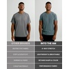 image:imageWorkout Shirts for Men Dry Fit Athletic Gym Tees Quick Dry S4XLIndigo  Logo