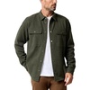 image:imageINTO THE AM Shirt Jackets for Men Casual Twill Shacket Button Up Fall S4XLMidnight Olive
