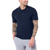 image:imageVista Sweater Polo for Men Short Sleeve Knit Polo Shirt Textured S4XLNavy
