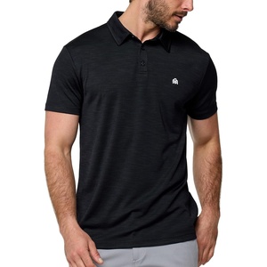 image:imageDri Fit Polo Shirts for Men Moisture Wicking Quick Dry Golf Polo S4XLBlack  Logo