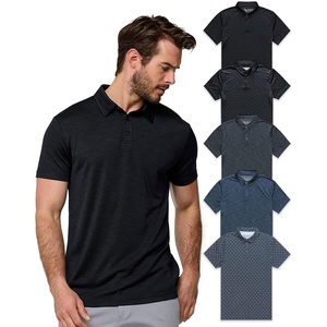 image:imageDri Fit Polo Shirts for Men Moisture Wicking Quick Dry Golf Polo S4XLBlackBlack DotsCharcoal