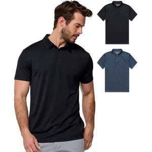 image:imageDri Fit Polo Shirts for Men Moisture Wicking Quick Dry Golf Polo S4XLBlackNavy  Nologo