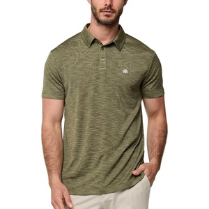 image:imageDri Fit Polo Shirts for Men Moisture Wicking Quick Dry Golf Polo S4XLOlive Green  Logo