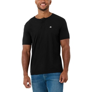 image:imageHenley Shirts for Men Short Sleeve Casual Fitted 3 Button Crew S4XLBlack  Logo