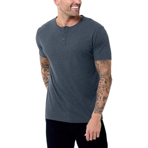 image:imageHenley Shirts for Men Short Sleeve Casual Fitted 3 Button Crew S4XLNavy  Nologo
